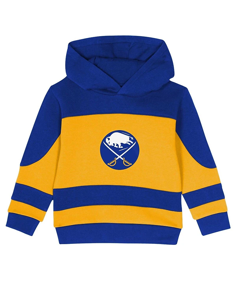 Outerstuff Toddler Royal/Gold 2-Piece Buffalo Sabres Puck Hero Fleece Hoodie and Sweatpants Set