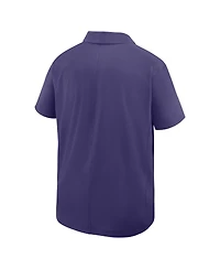 Nike Men's Purple Kansas State Wildcats Woven Polo Shirt