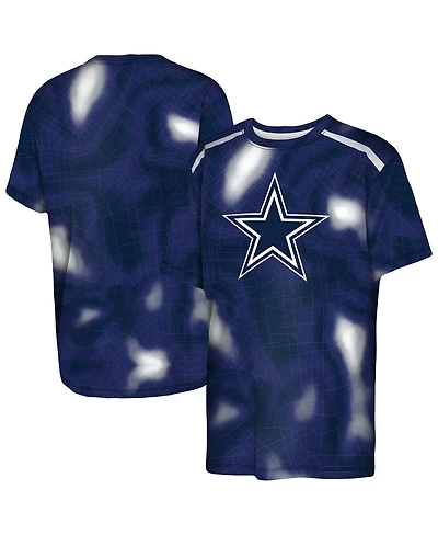 Outerstuff Big Boys and Girls Navy Dallas Cowboys End Zone Dri-Tek T-Shirt