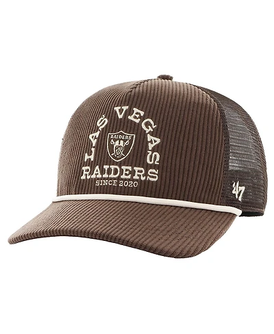 '47 Brand Men's Brown Las Vegas Raiders Ranchurro Hitch Adjustable Trucker Hat