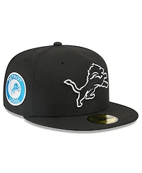 New Era x Alpha Industries Men's Black Detroit Lions 59FIFTY Fitted Hat