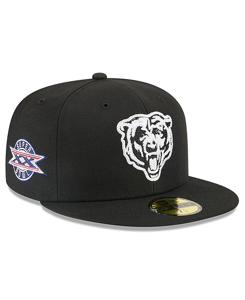 New Era x Alpha Industries Men's Black Chicago Bears 59FIFTY Fitted Hat