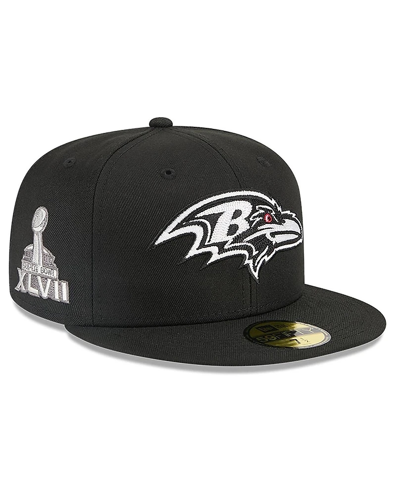 New Era x Alpha Industries Men's Black Baltimore Ravens 59FIFTY Fitted Hat