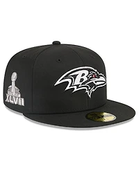 New Era x Alpha Industries Men's Black Baltimore Ravens 59FIFTY Fitted Hat