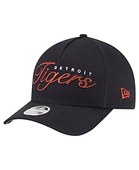 New Era Women's Navy Detroit Tigers Metallic A-Frame 9FORTY Adjustable Hat