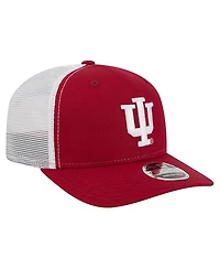 New Era Men's Crimson Indiana Hoosiers Team 9SEVENTY Coolera Trucker Adjustable Hat