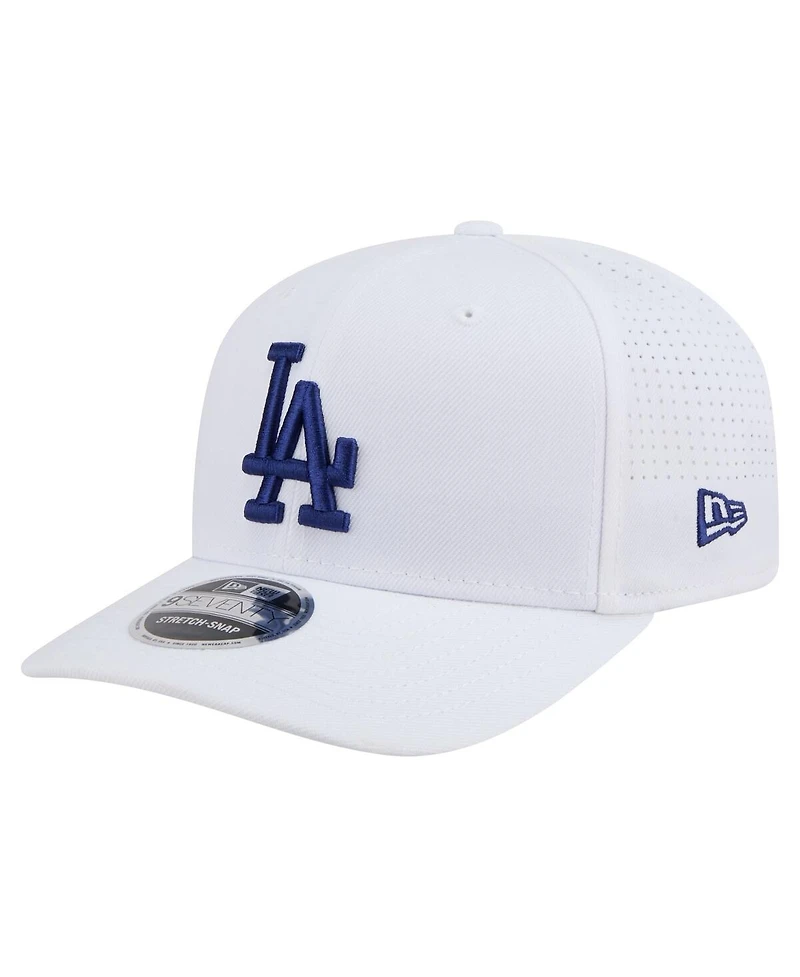 New Era Men's White Los Angeles Dodgers Coolera 9SEVENTY Adjustable Hat