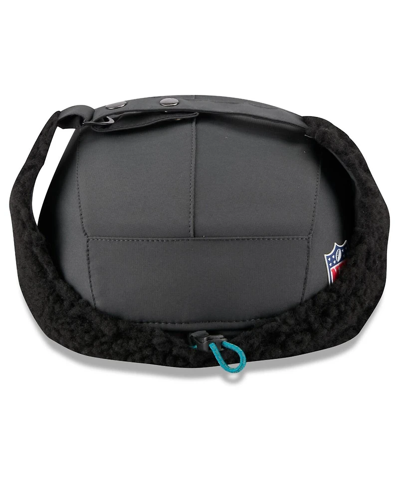 New Era Men's Charcoal Jacksonville Jaguars 2025 Sideline Cold Weather Runner Dog Ear Adjustable Hat