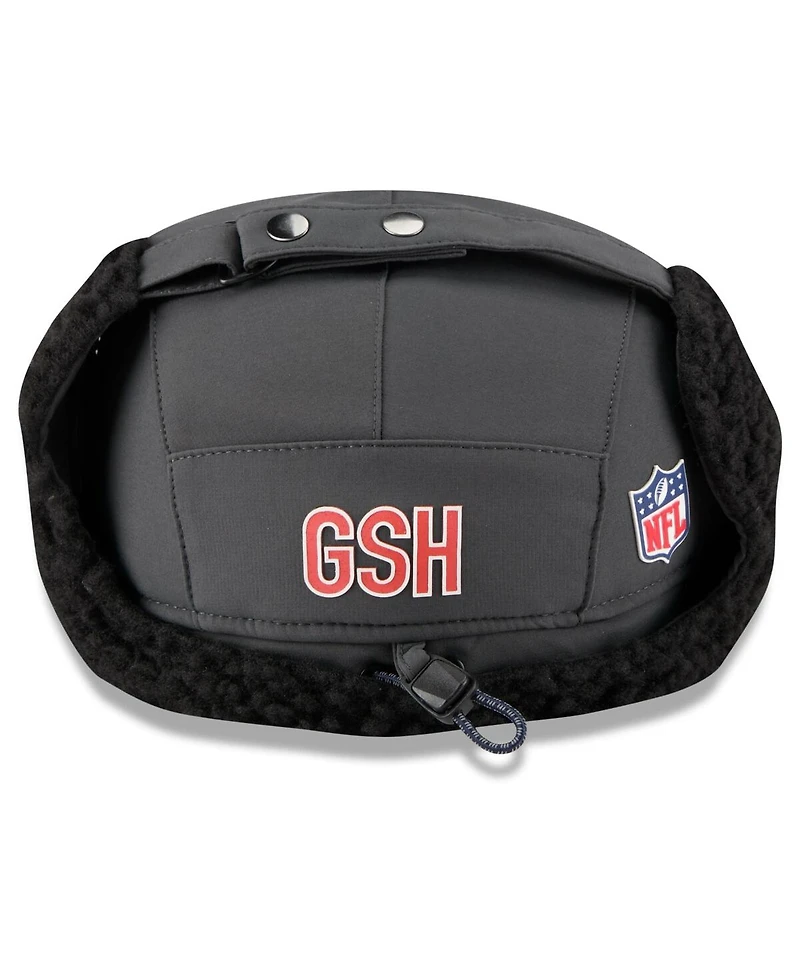New Era Men's Charcoal Chicago Bears 2025 Sideline Cold Weather Runner Dog Ear Adjustable Hat