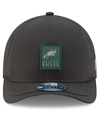 New Era Men's Charcoal Philadelphia Eagles 2025 Sideline Cold Weather 9FORTY M-Crown Adjustable Hat