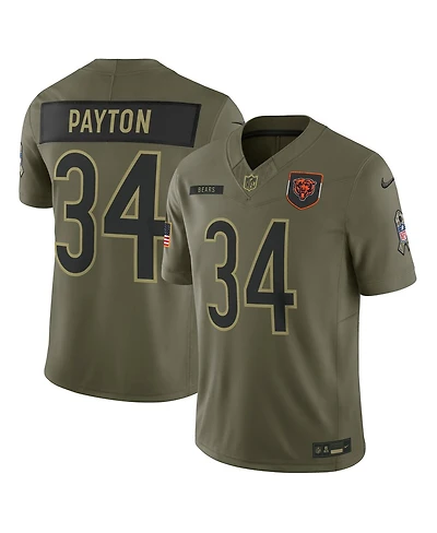 Nike Men's Walter Payton Olive Chicago Bears 2025 Salute to Service Retired Limited Jersey