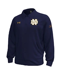 Under Armour Men's Navy Notre Dame Fighting Irish Gameday Icon Full-Snap Fleece Jacket