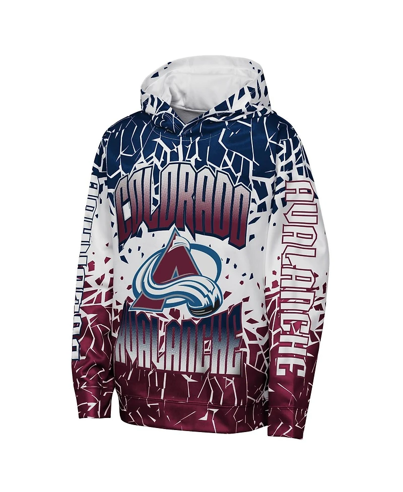 Outerstuff Big Boys and Girls Navy Colorado Avalanche Frozen Frenzy Hoodie