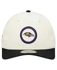 New Era Men's Stone Baltimore Ravens Loyal Corduroy 9SEVENTY Adjustable Hat