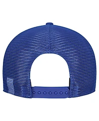 New Era Men's Gray/Royal Buffalo Bills Cork Split Panel 9FIFTY Trucker Snapback Hat