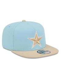 New Era Men's Light Blue/Brown Dallas Cowboys Two-Tone Color Pack A-Frame 9FIFTY Snapback Hat
