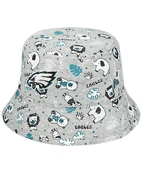 New Era Baby Boys and Girls Gray Philadelphia Eagles Animal Bucket Hat