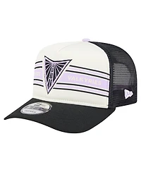 New Era Men's and Women's White/Eclipse Black Golden State Valkyries Banner Foam Front 9FIFTY A-Frame Adjustable Trucker Hat