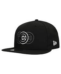 New Era Men's Black Chicago Cubs Tri-Hit 59FIFTY Fitted Hat