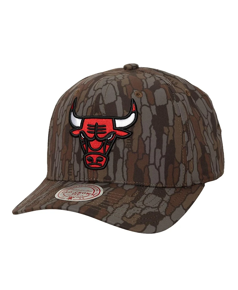 Mitchell & Ness Men's Camo Chicago Bulls Hidden Pro-Crown Adjustable Hat