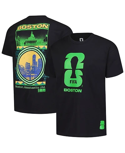 Outerstuff Men's Black 2026 Fifa World Cup Boston Host City Local Oversized T-Shirt