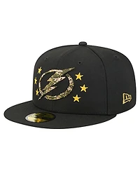 New Era Men's Black Tampa Bay Lightning Military Appreciation Digital Camo Stars 59FIFTY Fitted Hat