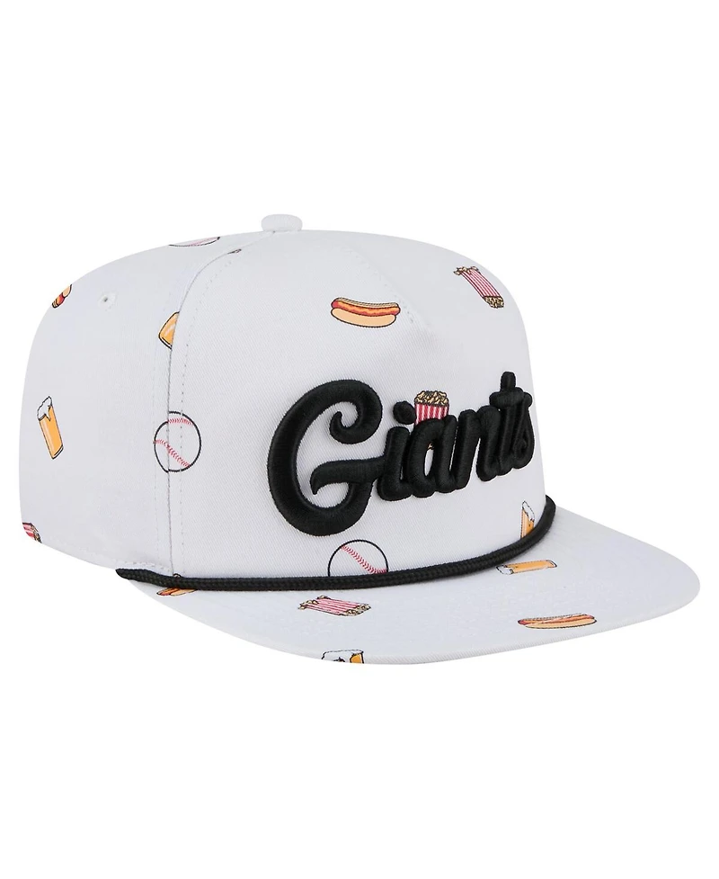 New Era Men's White San Francisco Giants Team Cheer Rope 19TWENTY Adjustable Hat