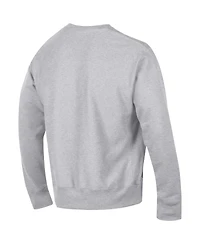 Champion Men's Heather Gray Carolina Panthers Reverse Weave Fleece Pullover Sweatshirt