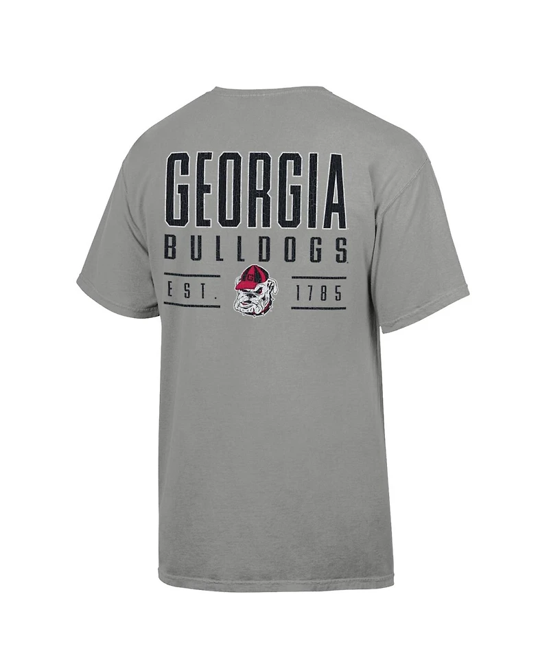 Comfortwash Men's Gray Georgia Bulldogs Big Name T-Shirt