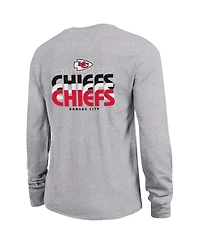 Champion Women's Gray Kansas City Chiefs Core Long-Sleeve T-Shirt