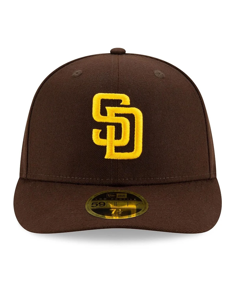 New Era Men's Brown San Diego Padres 2025 Mlb Postseason Side Patch Low Profile 59FIFTY Fitted Hat