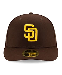 New Era Men's Brown San Diego Padres 2025 Mlb Postseason Side Patch Low Profile 59FIFTY Fitted Hat