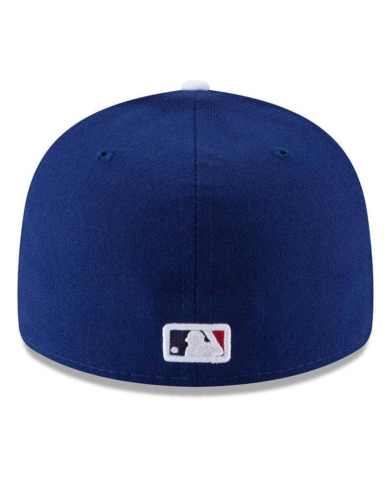 New Era Men's Royal Los Angeles Dodgers 2025 Mlb Postseason Side Patch Low Profile 59FIFTY Fitted Hat