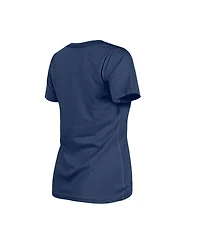 New Era Women's Navy New York Yankees Little Miss 2 V-Neck T-Shirt