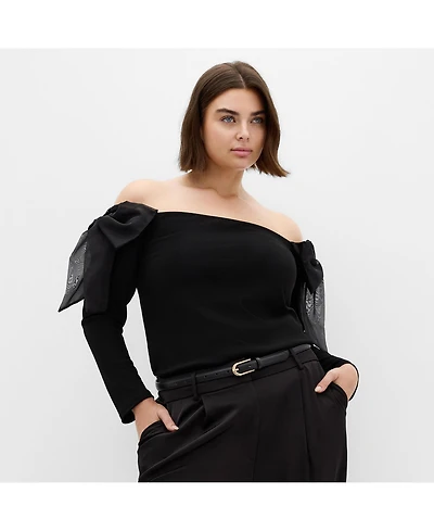 City Chic Women's Stacie Off Shoulder Top