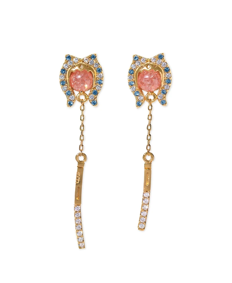 Girls Crew Crystal Star Wars Ahsoka Tano Dangle Earrings