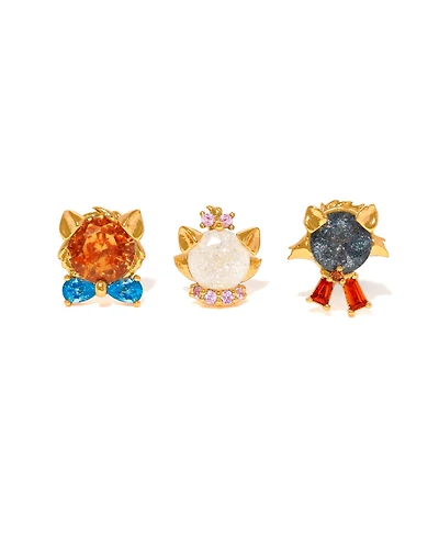 Girls Crew Crystal Multi-Color Disney The Aristocats Stud Set