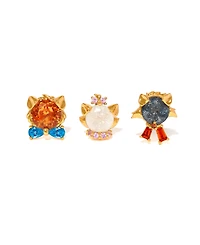 Girls Crew Crystal Multi-Color Disney The Aristocats Stud Set