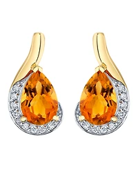 Macy's Citrine Drop Earrings (2-5/8 ct. t.w.) in 10K Yellow Gold