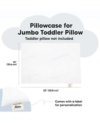 KeaBabies Toddler Pillowcase for 14X20 Pillow, Organic Pillow Case, Travel Pillow Case Cover