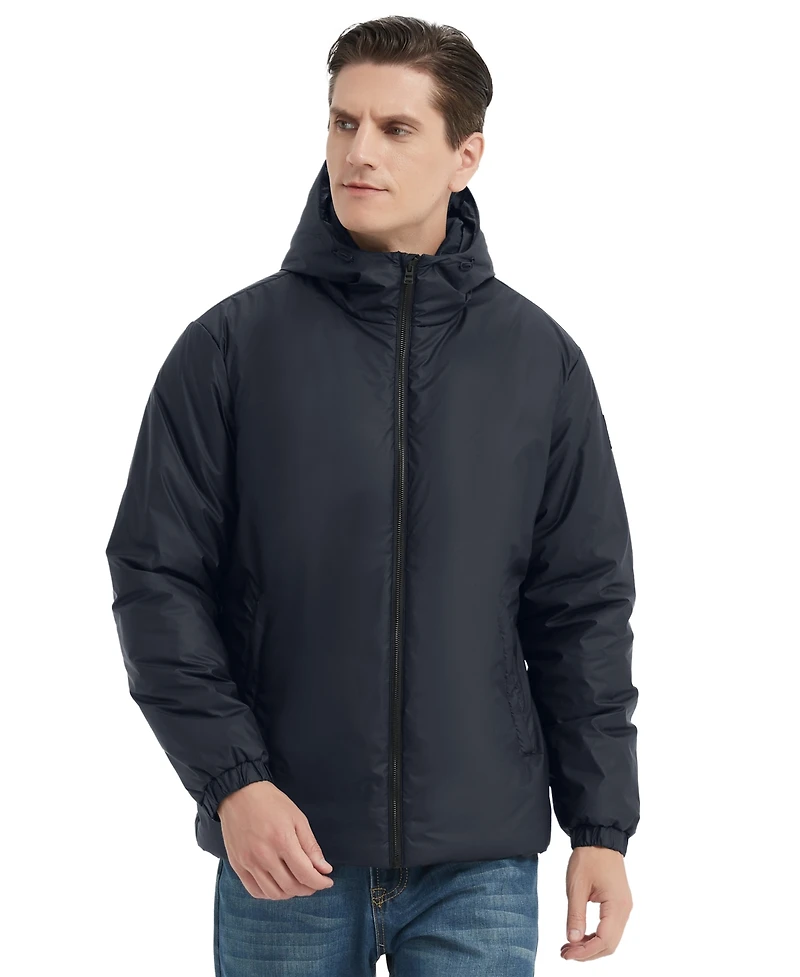 Hawke & Co. Men's Long Sleeve Highly Rain Resistant Insulated Stretch Jacket