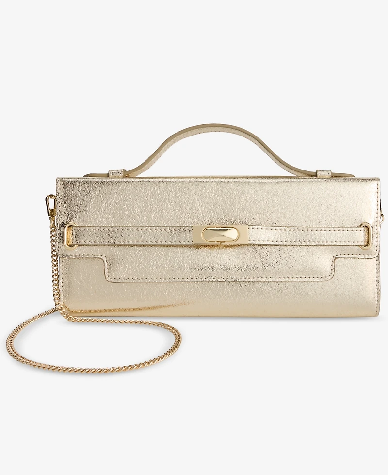 I.n.c. International Concepts Avahh Sculpted Clutch, Exclusively at Macy's - Metallic