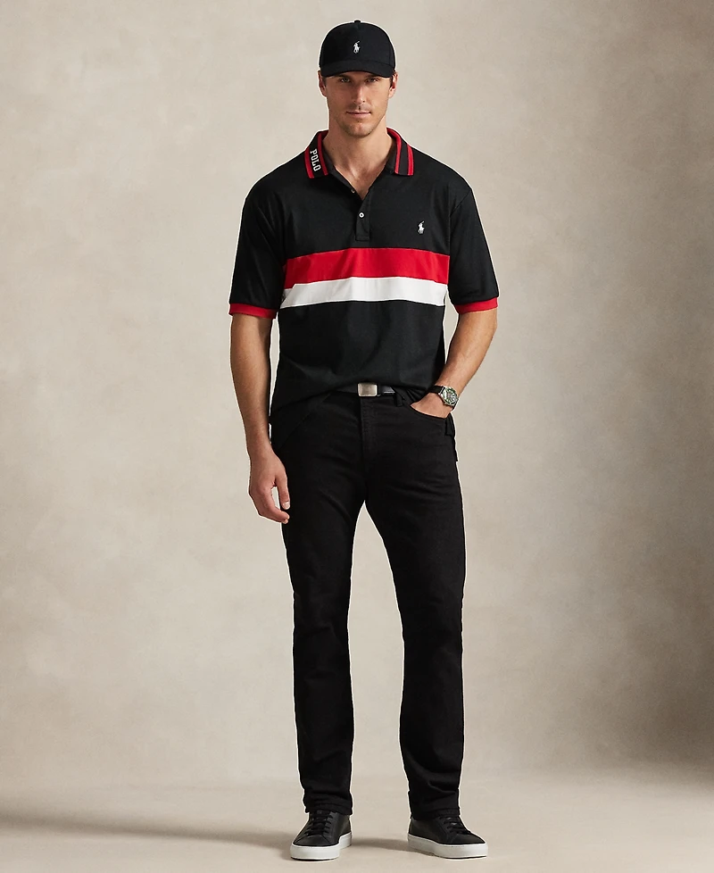 Polo Ralph Lauren Men's Big & Tall Striped Soft Cotton Polo Shirt