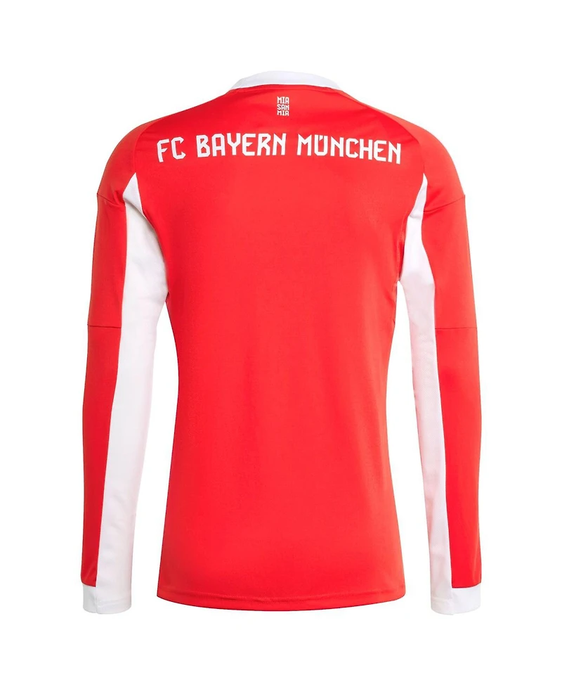 Adidas Men's Red Bayern Munich 2025/26 Home Replica Long Sleeve Jersey