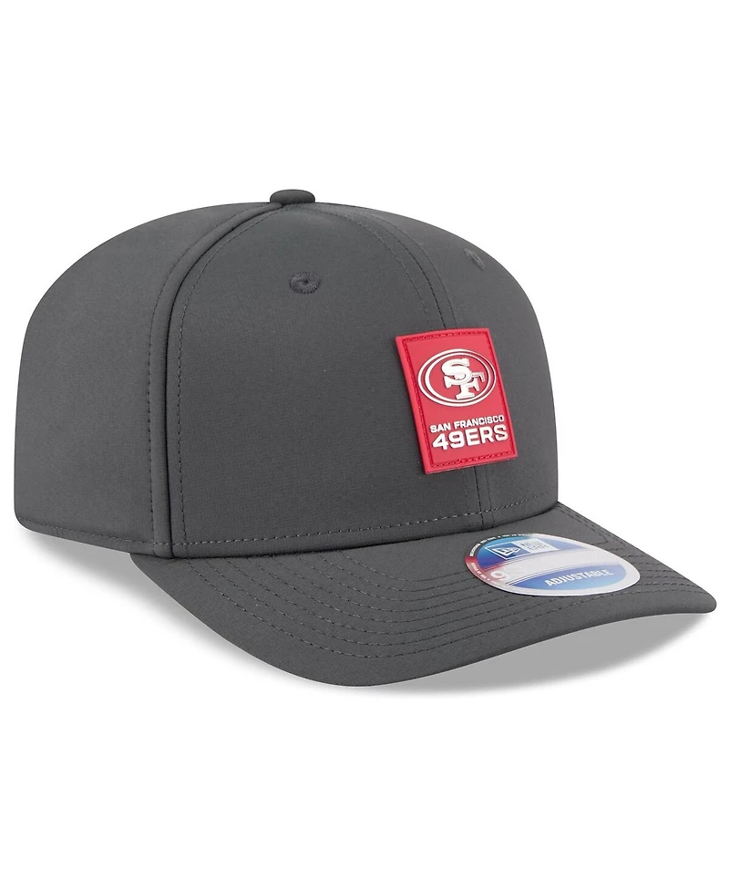 New Era Men's Charcoal San Francisco 49ers 2025 Sideline Cold Weather 9SEVENTY Adjustable Hat