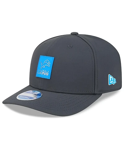 New Era Men's Charcoal Detroit Lions 2025 Sideline Cold Weather 9SEVENTY Adjustable Hat