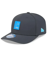 New Era Men's Charcoal Detroit Lions 2025 Sideline Cold Weather 9SEVENTY Adjustable Hat