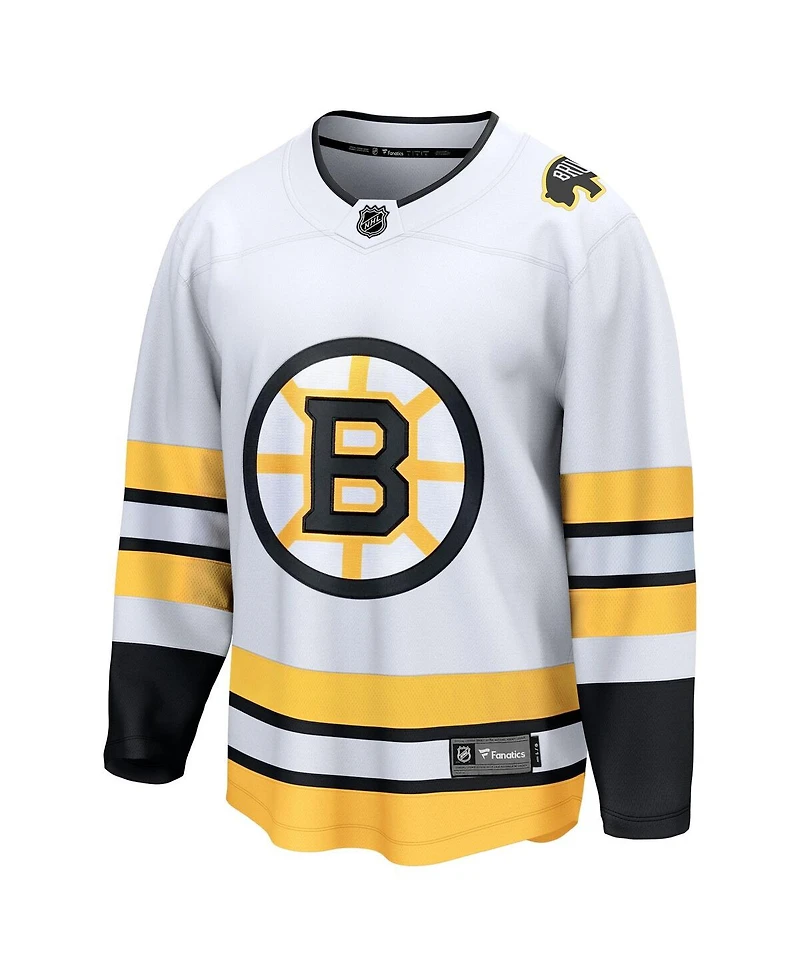 Fanatics Men's White Boston Bruins Away Breakaway Jersey