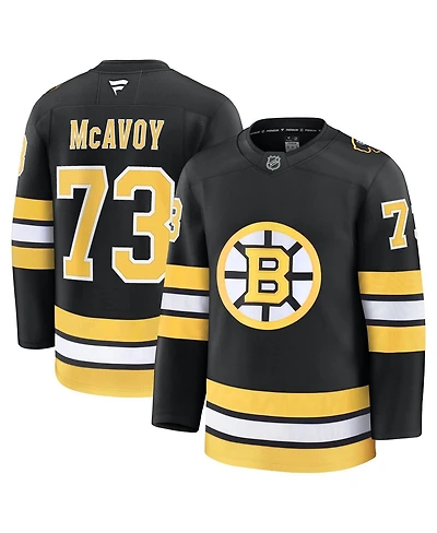 Fanatics Men's Charlie McAvoy Black Boston Bruins Home Premium Player Jersey