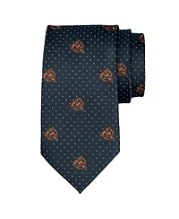 J. Palmer Men's Chicago Bears Game Day Polka Dot Tie